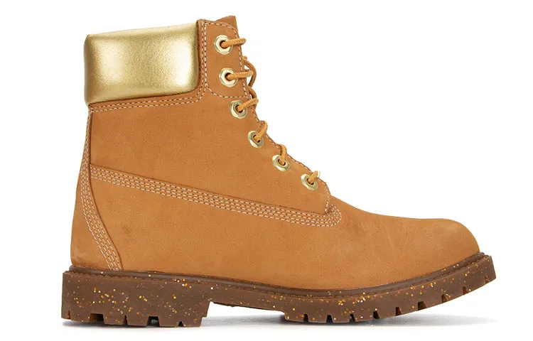(WMNS) Timberland Heritage 6 Inch Waterproof Boots 'Wheat Nubuck with Gold' A5RS8231 sold by KicksCrew product image thumbnail 2