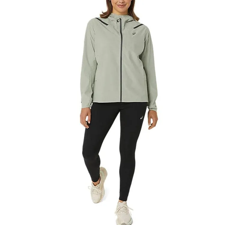 (WMNS) ASICS Accelerate Waterproof 2.0 Jacket 'Olive Grey' 2012C219-303 sold by KicksCrew product image thumbnail 3