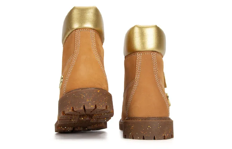 (WMNS) Timberland Heritage 6 Inch Waterproof Boots 'Wheat Nubuck with Gold' A5RS8231 sold by KicksCrew product image thumbnail 4