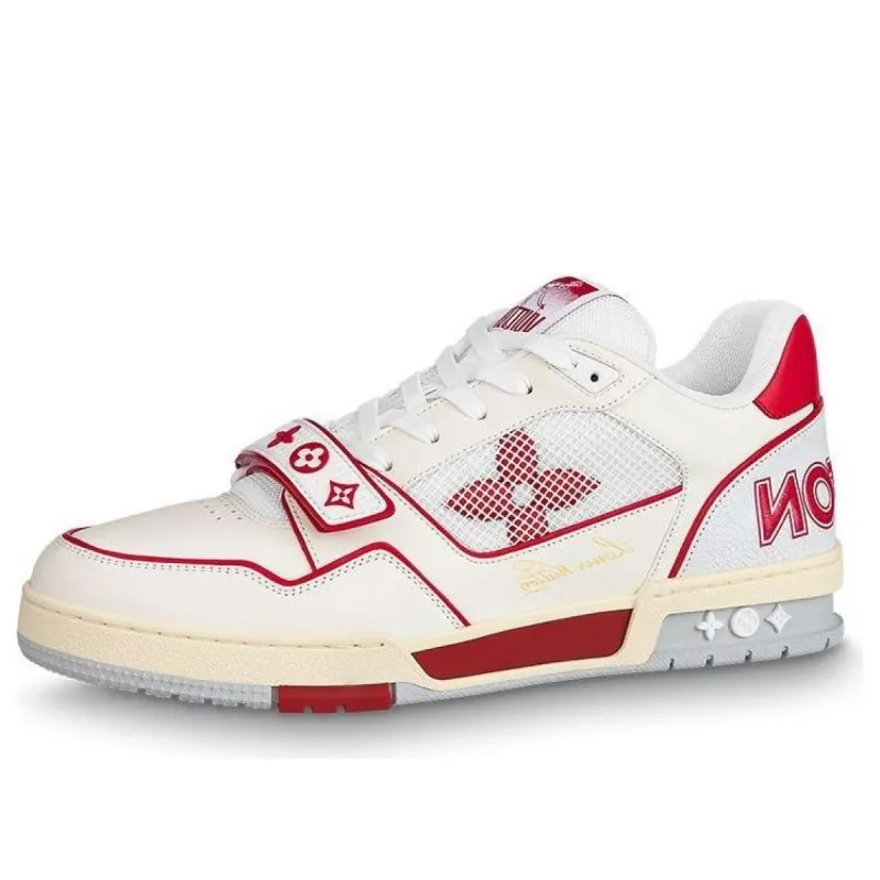 LOUIS VUITTON LV Trainers 'Red Mesh' 1A98VI sold by KicksCrew