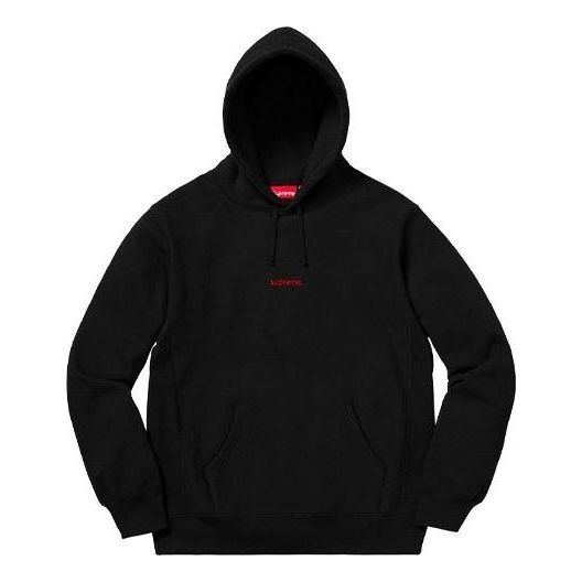Supreme FW18 Trademark Hooded Sweatshirt 'Black' SUP-FW18-297 sold by KicksCrew