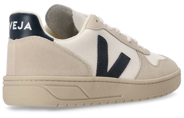 Veja V-10 Panelled Low-Top Sneakers 'White Beige Black' VX0101380 sold by KicksCrew product image thumbnail 3
