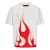 HERON PRESTON SS23 Heron Law Flames T-shirt 'White Red' HMAA032S23JER0070125 sold by KicksCrew