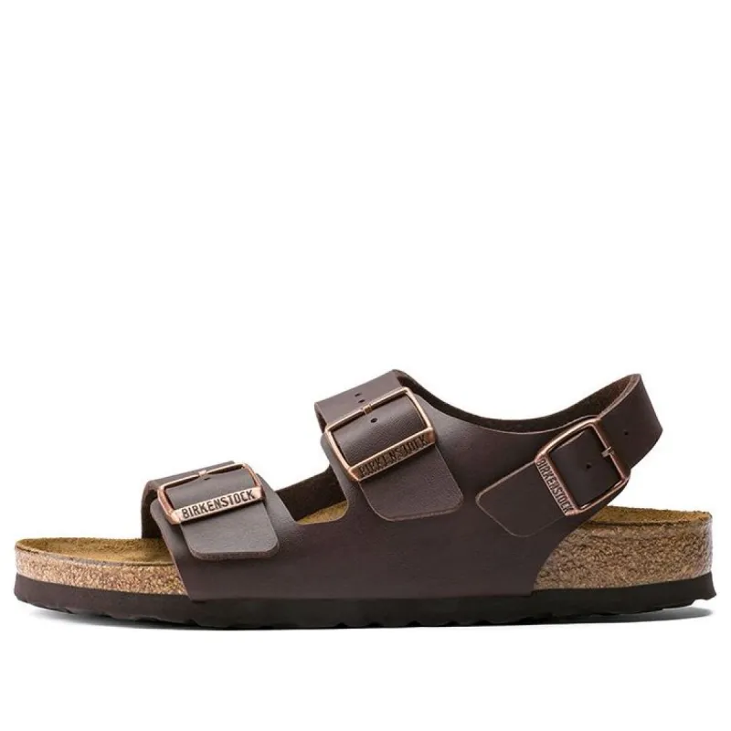 Birkenstock Milano Birko-Flor Sandals 'Dark Brown' 34701 sold by KicksCrew