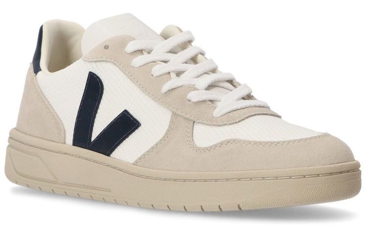 Veja V-10 Panelled Low-Top Sneakers 'White Beige Black' VX0101380 sold by KicksCrew product image thumbnail 2