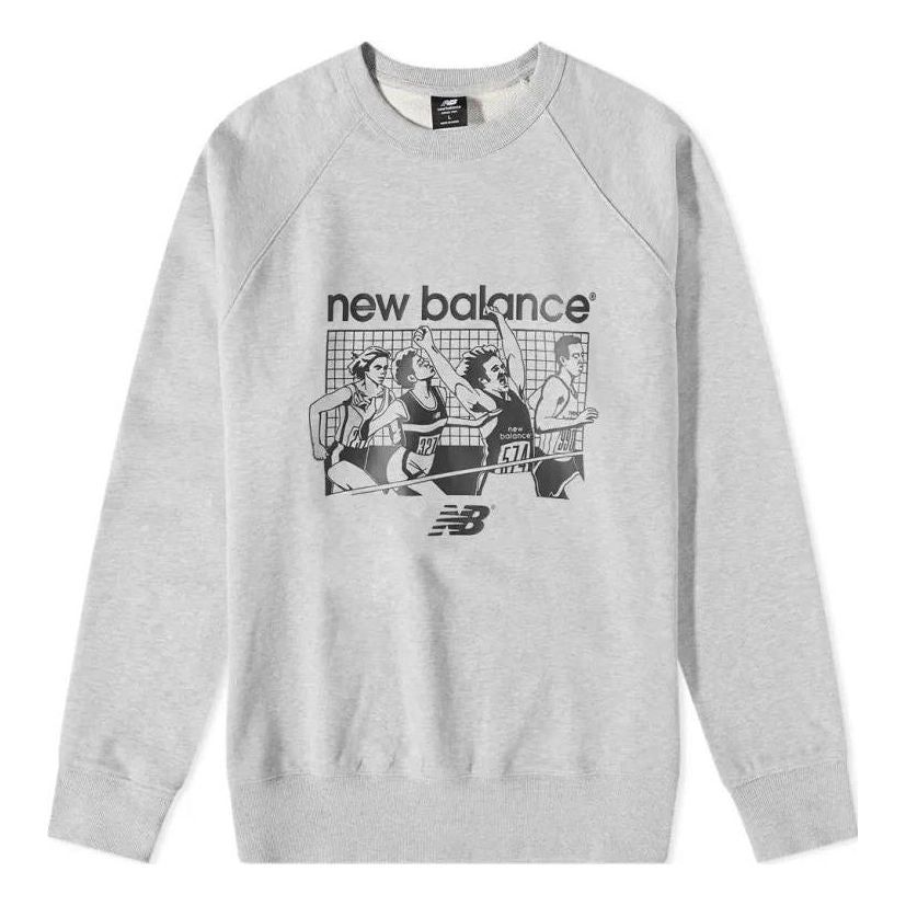 New Balance Athletics Remastered Graphic French Terry Crewneck Sweatshirt 'Athletic Grey' MT31525-AG sold by KicksCrew