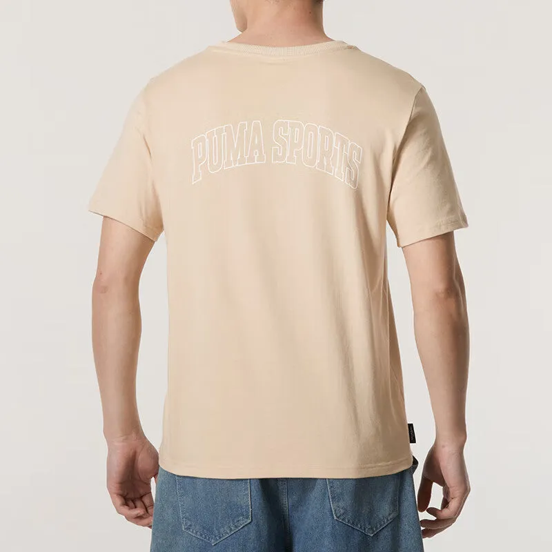 PUMA Logo Sports T-shirt 'Khaki' 630353-91 sold by KicksCrew product image thumbnail 4