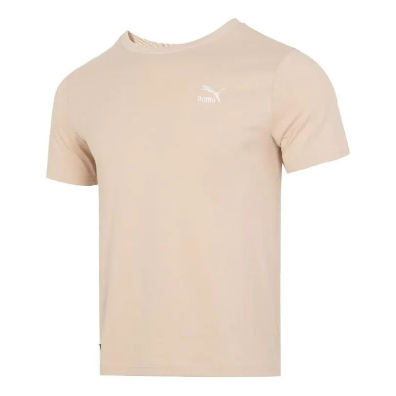 PUMA Logo Sports T-shirt 'Khaki' 630353-91 sold by KicksCrew