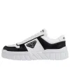(WMNS) PRADA Soft Padded Nappa Leather Laced-Up Shoes 'White Black' 1E946M_3LJ6_F0964 sold by KicksCrew