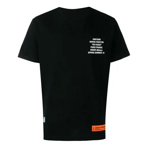 HERON PRESTON Metal Worker T-shirt 'Black' HMAA001S196320261088 sold by KicksCrew