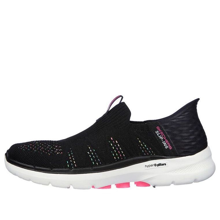 (WMNS) Skechers Go Walk 6 Valentina 'Black Multicolor' 124566-BKMT sold by KicksCrew
