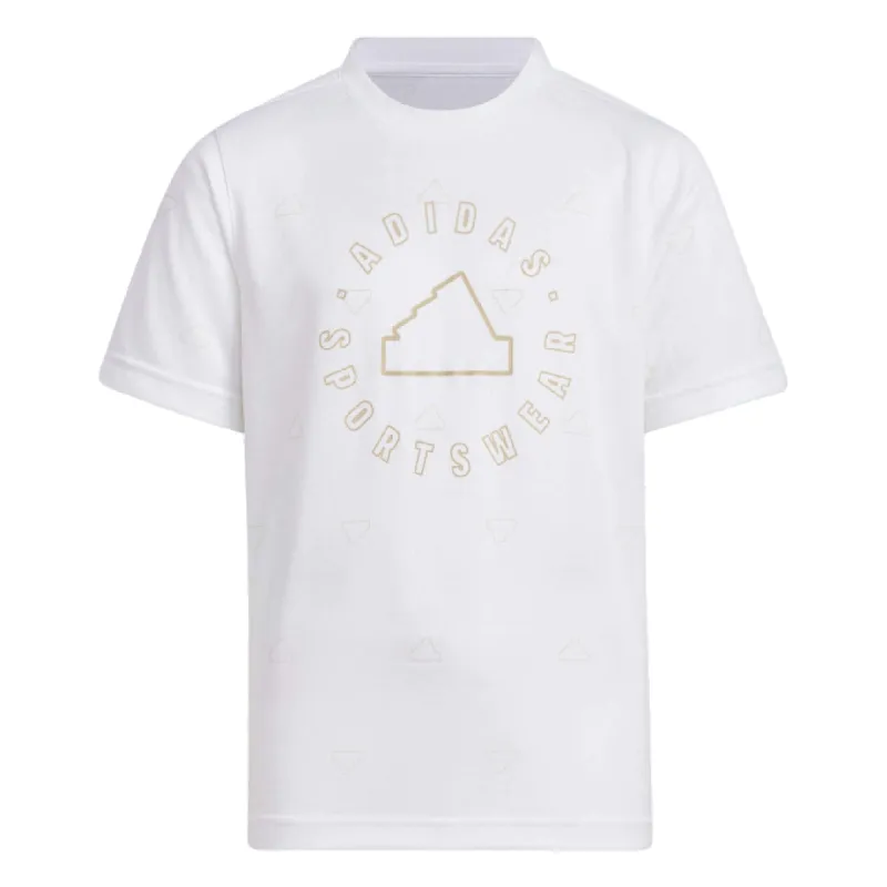 (GS) adidas Sportswear T-Shirt Asia Sizing 'White' IT4032 sold by KicksCrew