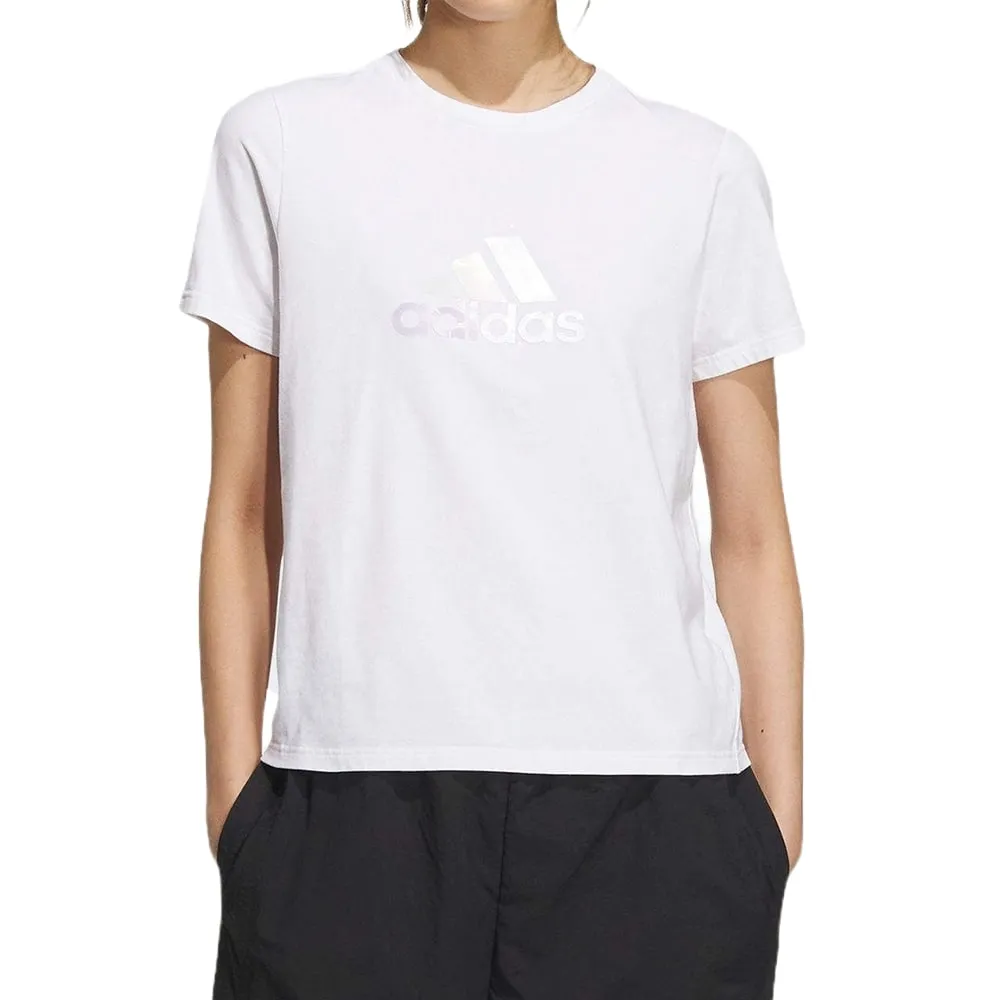 (WMNS) adidas Must Haves Badge Of Logo T-Shirt 'White' IZ3147 sold by KicksCrew product image thumbnail 2