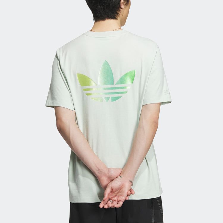 adidas originals Short Sleeve Classic Graphic T-shirt 'Linen Green' IK8682 sold by KicksCrew product image thumbnail 3