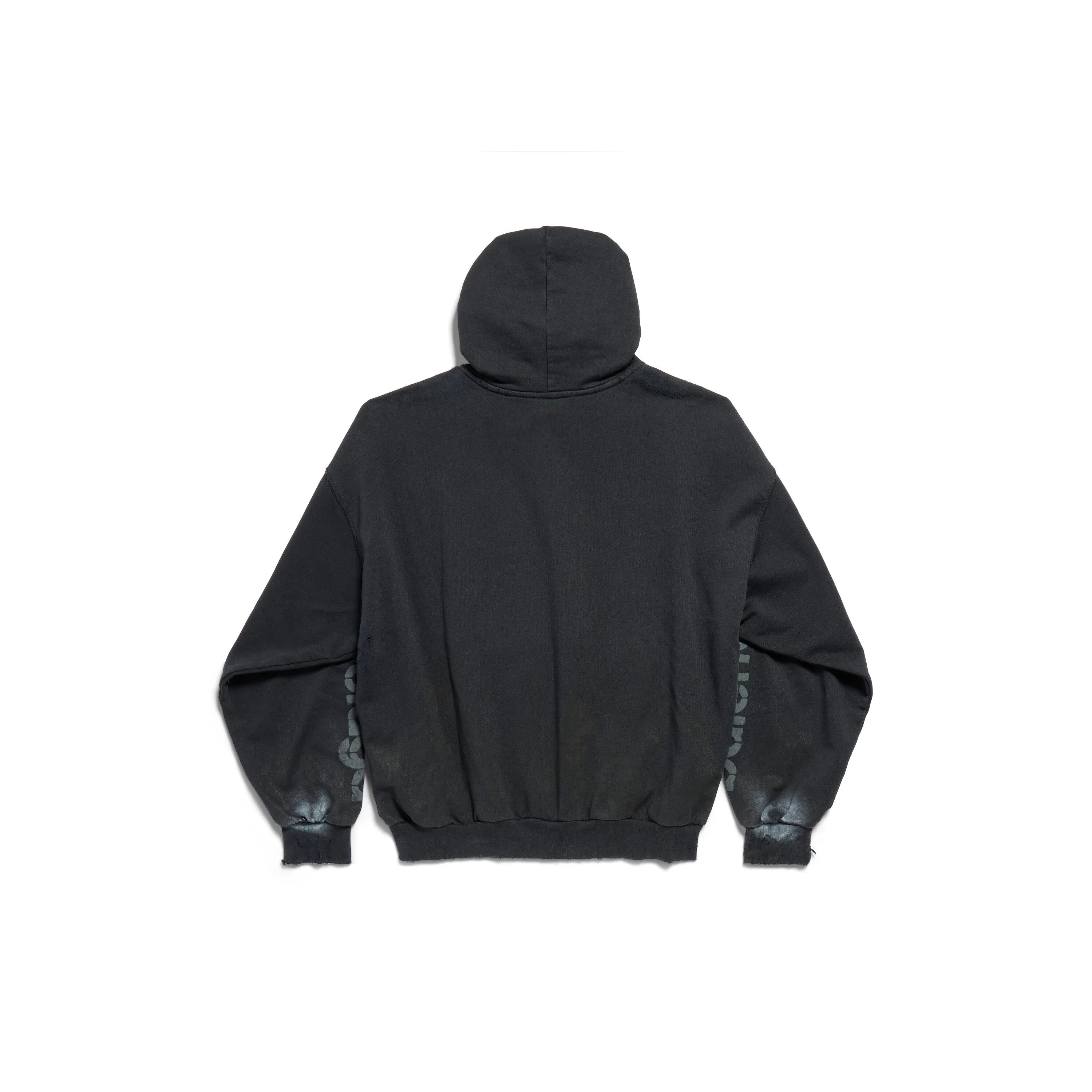 (WMNS) Balenciaga 3B Stencil Hoodie Medium Fit 'Black' 767877TQVT71083 sold by KicksCrew product image thumbnail 2