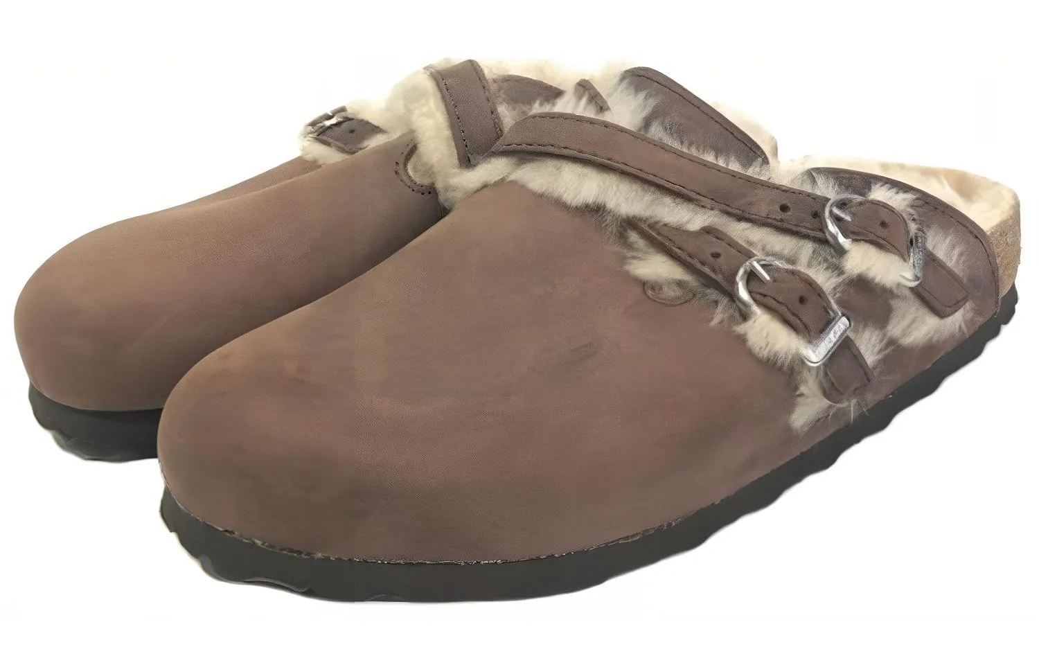 (WMNS) Birkenstock Blair Shearling Oiled Leather Sandals 'Brown' 1020390 sold by KicksCrew product image thumbnail 2