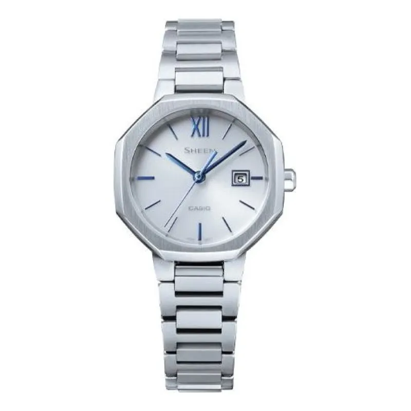 (WMNS) CASIO Solar Sapphire 'Silver' SHS-4529D-7AJF sold by KicksCrew