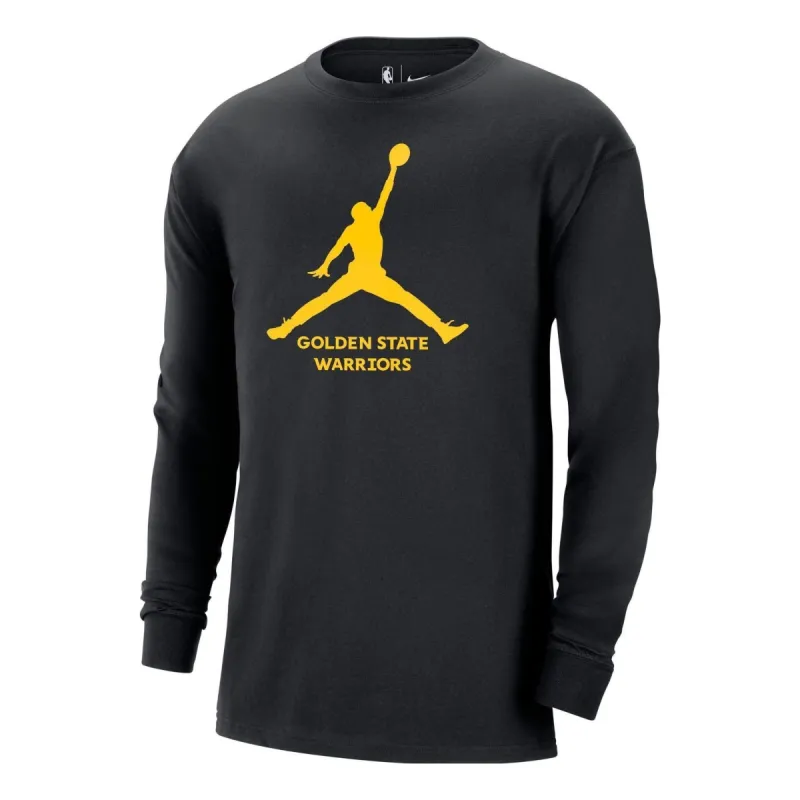 Air Jordan x NBA Golden State Warriors Essential Long-Sleeve T-Shirt 'Black' FN1264-010 sold by KicksCrew