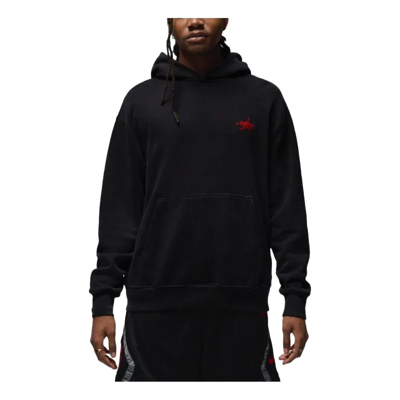 Air Jordan x Awake NY Fleece Hoodie Asia Sizing 'Black Red' FQ5444-010 sold by KicksCrew