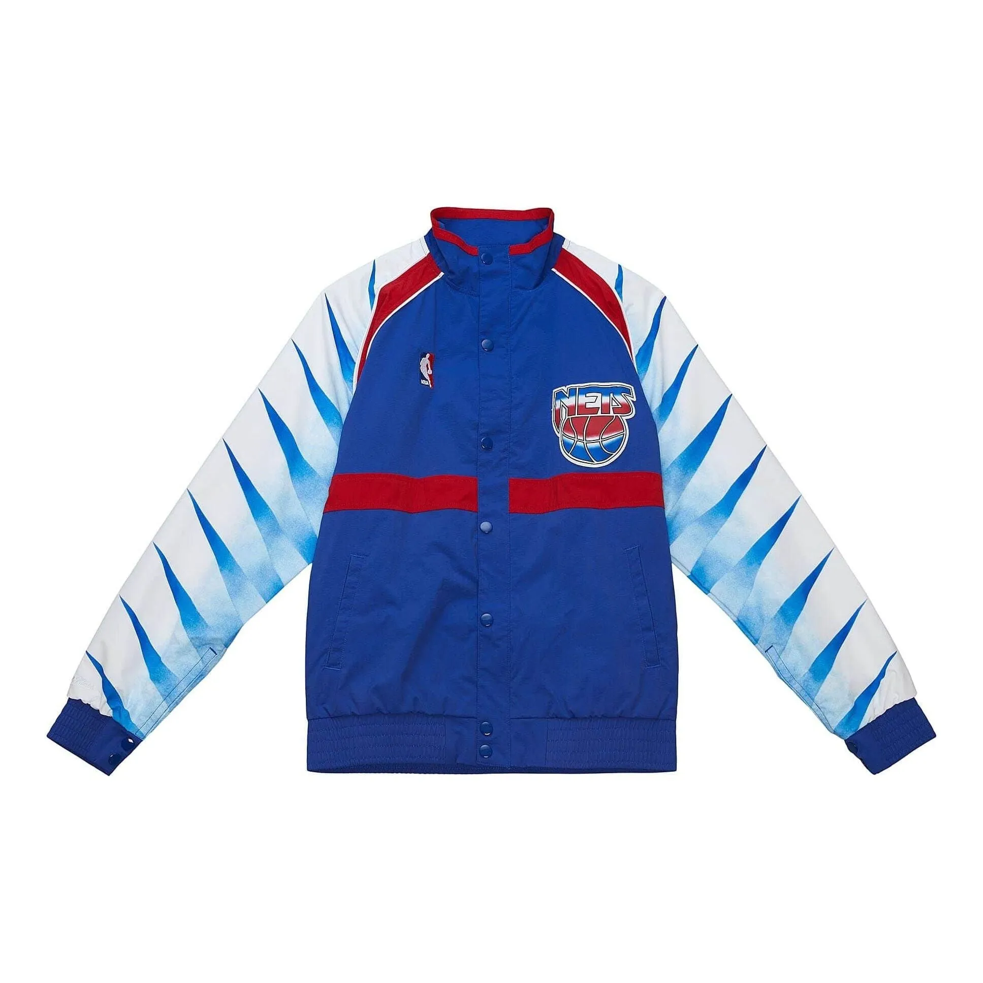 Mitchell & Ness NBA Authentic New Jersey Nets 1990-91 Jacket 'Blue Red' AWJKSB19102-NJNPTRY90 sold by KicksCrew