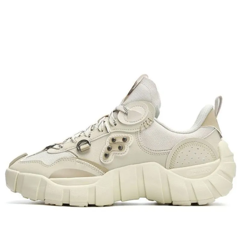 (WMNS) FILA FUSION Bone Sneakers 'White Beige' T12W311201FOA sold by KicksCrew