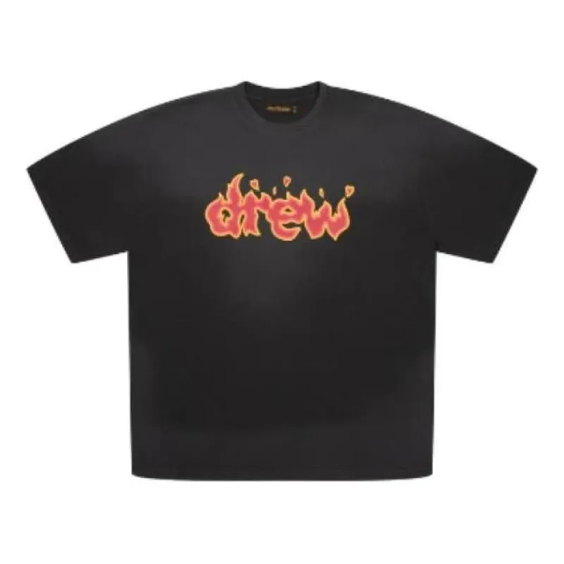 Drew House Lit Drew T-shirt Faded 'Black' DH-OEJ2121-LDFB sold by KicksCrew