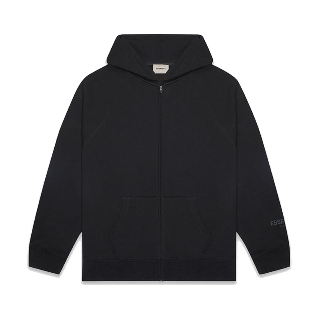 Fear of God Essentials Full Zip Hoodie 'Black' 0192250500183001 sold by KicksCrew