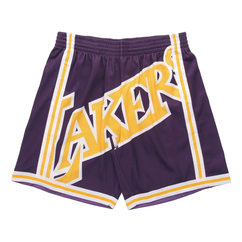 Mitchell & Ness x NBA Big Face Shorts 'Los Angeles Lakers' SHORBW19069-LALPURP96 sold by KicksCrew