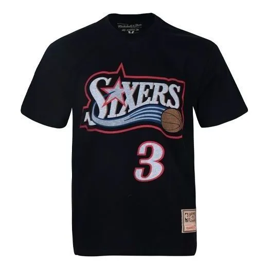 Mitchell & Ness x NBA Philadelphia 76ers T-shirt 'Allen Iverson 3' MNAI0163 sold by KicksCrew