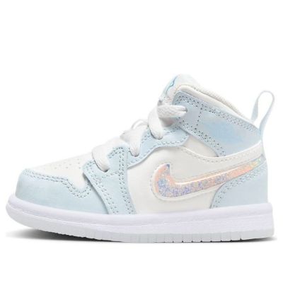 (TD) Air Jordan 1 Mid SE 'Glitter Swoosh' FQ9116-400 sold by KicksCrew