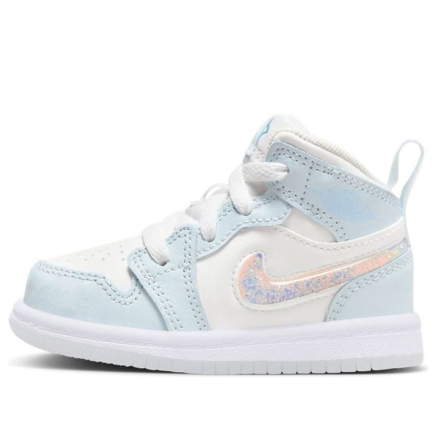 (TD) Air Jordan 1 Mid SE 'Glitter Swoosh' FQ9116-400 sold by KicksCrew