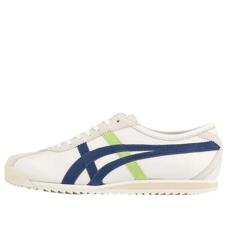 (WMNS) Onitsuka Tiger Limber 66 Prestige Sneakers 'White Navy Green' 1182A096-200 sold by KicksCrew