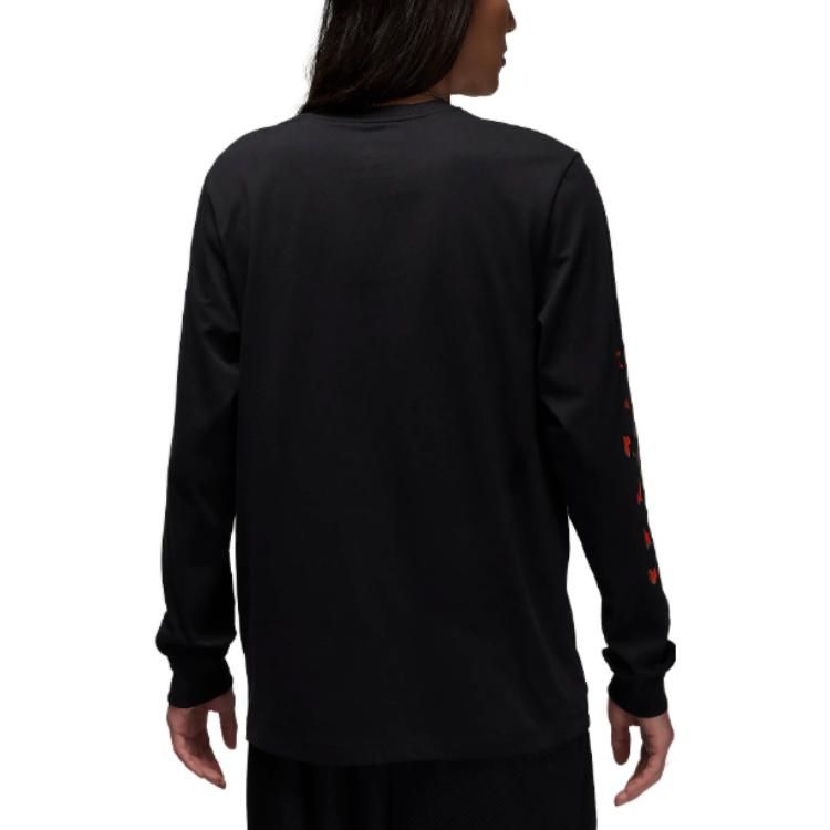 Air Jordan Long-Sleeve T-Shirt 'Black' FB7456-010 sold by KicksCrew product image thumbnail 3
