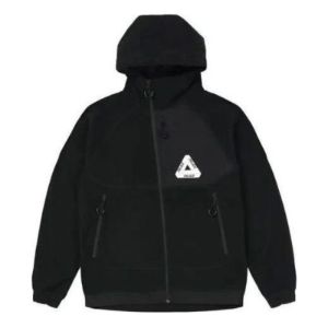Palace FW21 Polar Fleece Asymmetric Jacket 'Black' P21JK061 sold by KicksCrew
