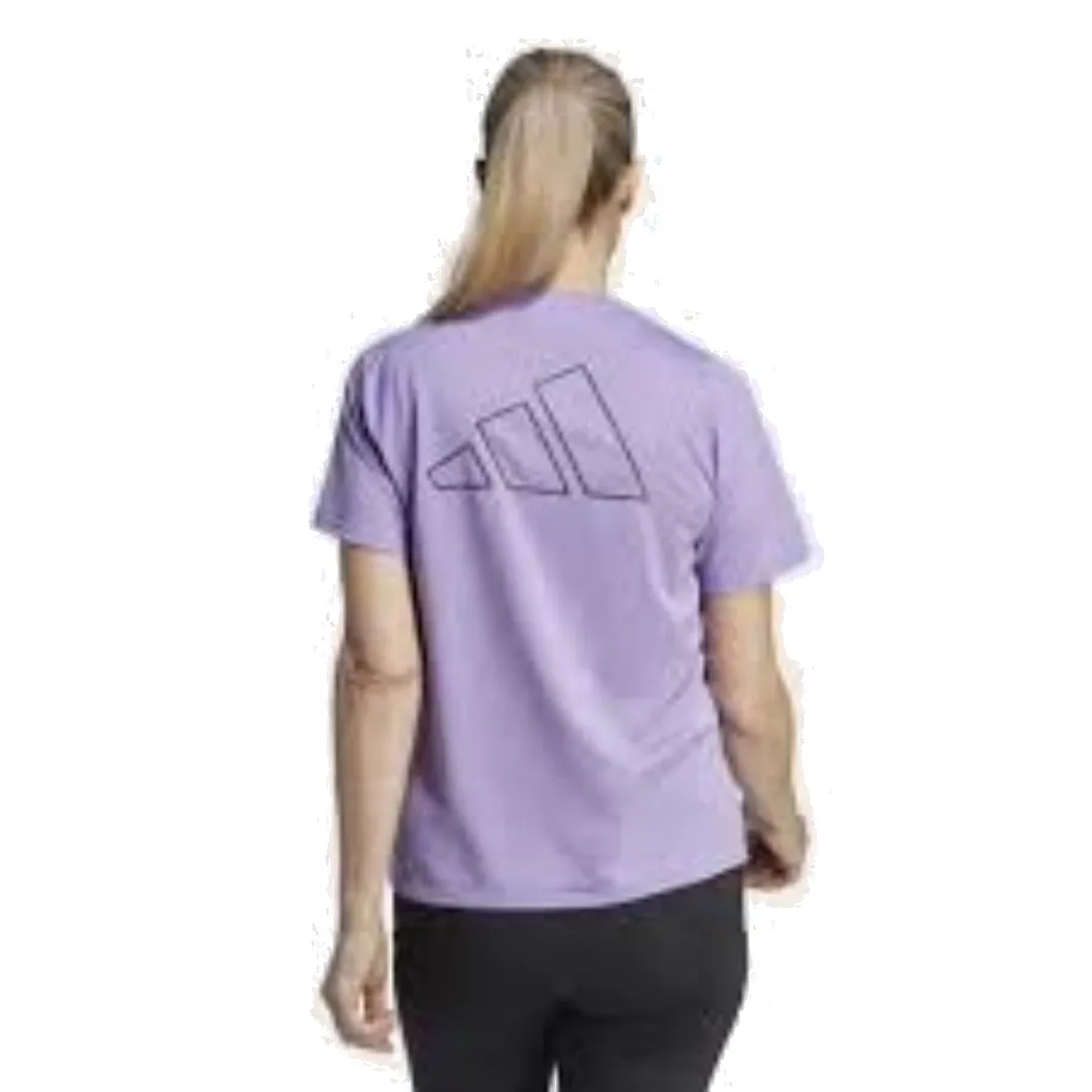 (WMNS) adidas RI 3B T-Shirt Asia Sizing 'Purple' HR9888 sold by KicksCrew product image thumbnail 2
