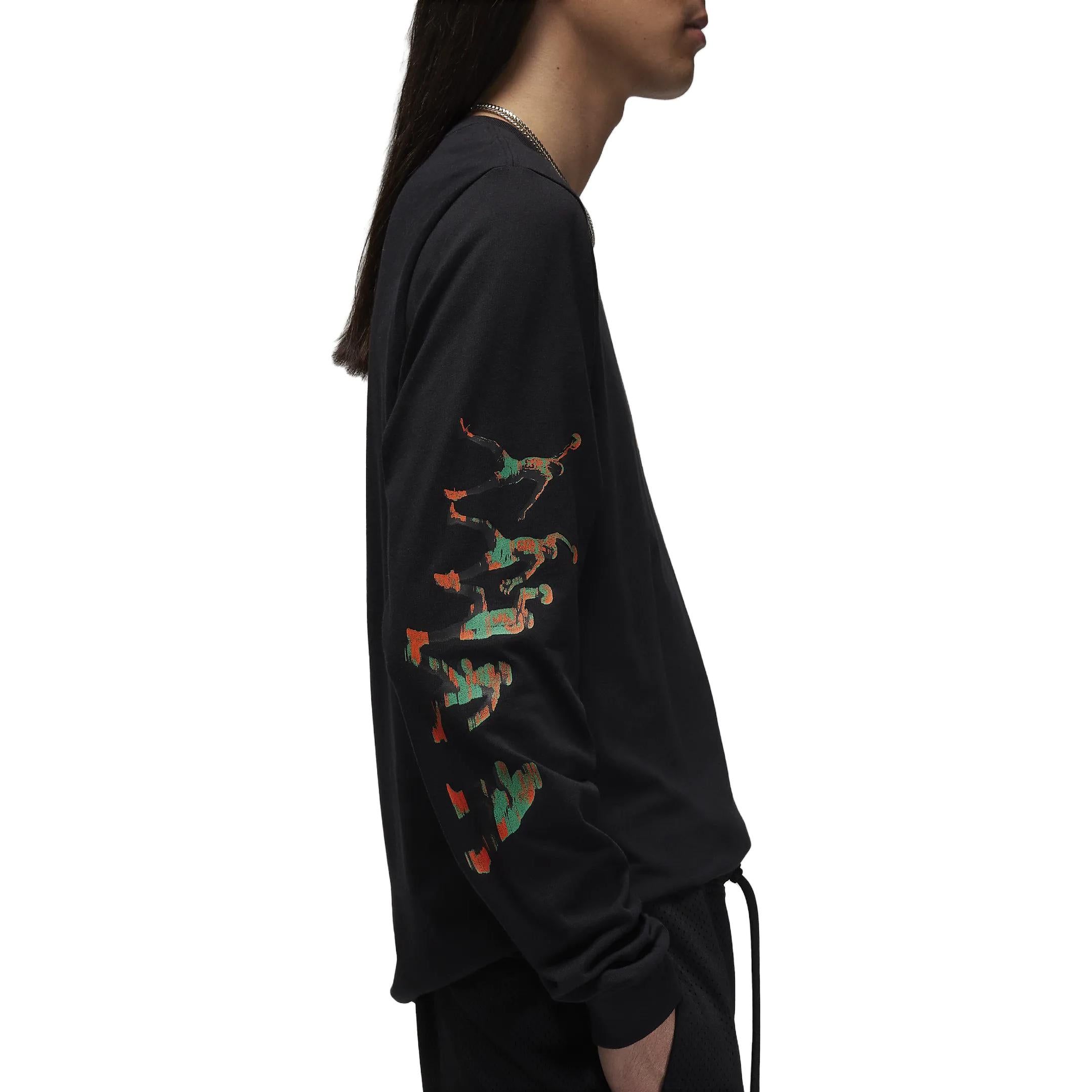 Air Jordan Long-Sleeve T-Shirt 'Black' FB7456-010 sold by KicksCrew product image thumbnail 4