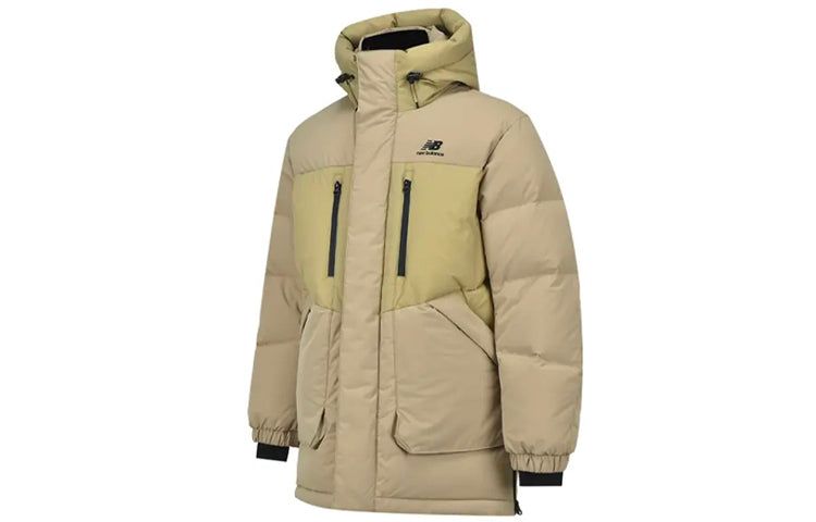 New Balance Winter Hooded Long Down Jacket 'Khaki' NPA43111-BEI sold by KicksCrew product image thumbnail 3