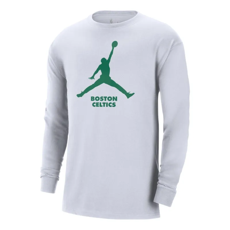 Air Jordan x NBA Boston Celtics Essential Long-Sleeve T-Shirt 'White' FN1253-100 sold by KicksCrew