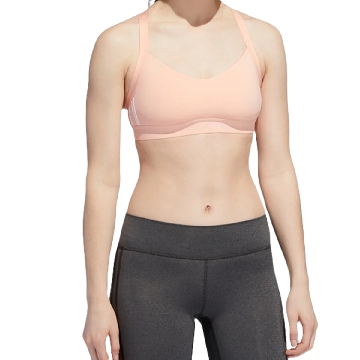 (WMNS) adidas All Me 3-Stripe Bra 'Pink' EB3666 sold by KicksCrew product image thumbnail 3