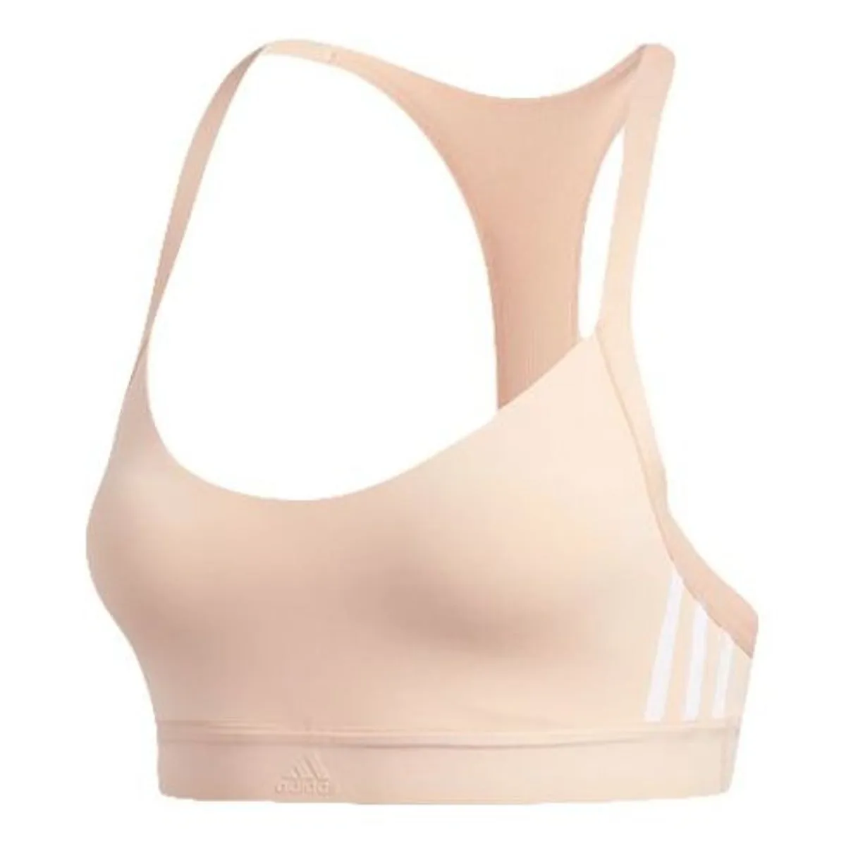 (WMNS) adidas All Me 3-Stripe Bra 'Pink' EB3666 sold by KicksCrew
