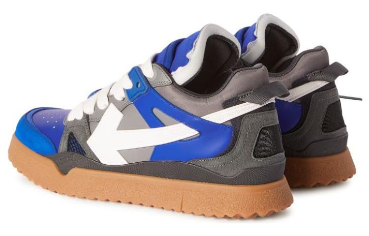 Off-White Sponge Mid-Top Sneakers 'Blue White Grey Tan' OMIA234F23LEA0026901 sold by KicksCrew product image thumbnail 4