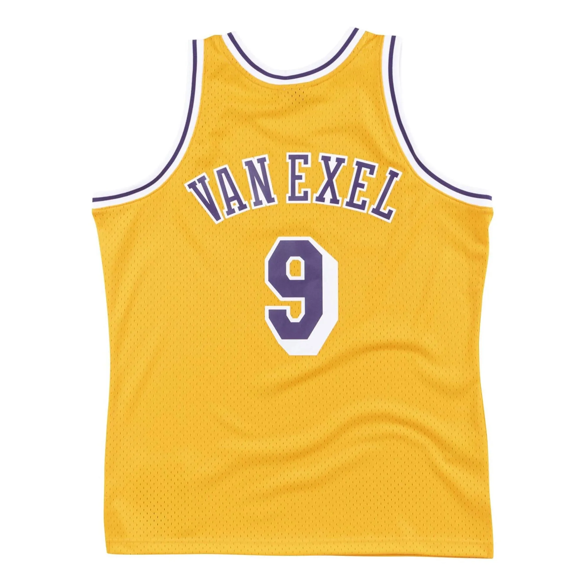 Mitchell & Ness x NBA Los Angeles Lakers 1996-97 Swingman Jersey 'Nick Van Exel 9' SMJYLG19014-LALLTGD96NVE sold by KicksCrew product image thumbnail 2