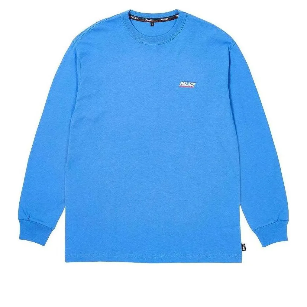 Palace Basically A Long-Sleeve T-shirt 'Platial Blue' P26LS010 sold by KicksCrew