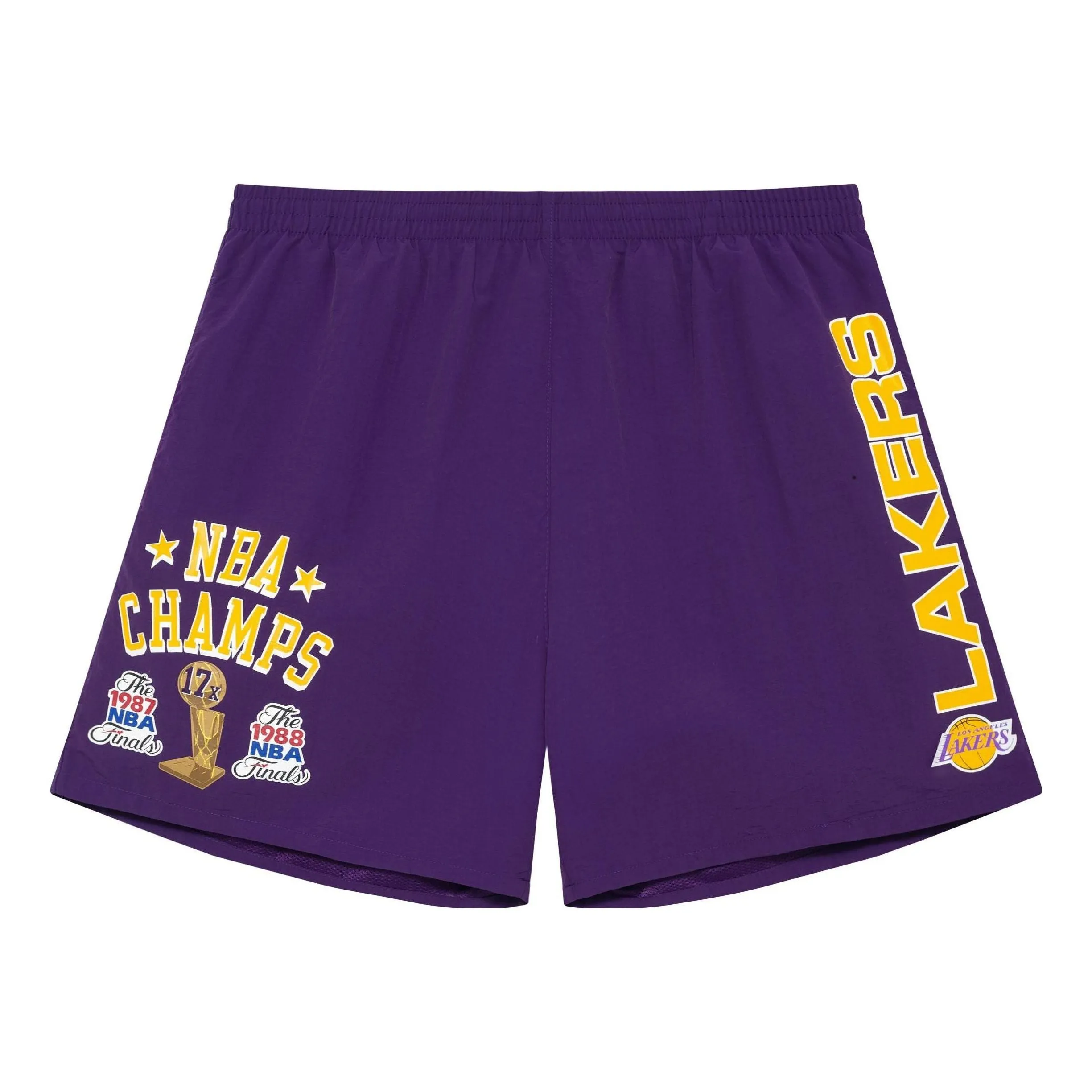 Mitchell & Ness x NBA Team Heritage Woven Short 'Los Angeles Lakers' PSHR5404-LALYYPPPPURP sold by KicksCrew