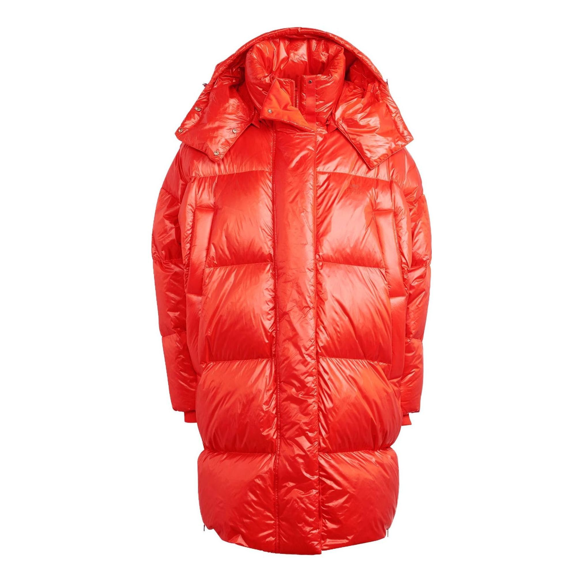 (WMNS) adidas Originals Puffed Long Jacket 'Orange' IR7118 sold by KicksCrew