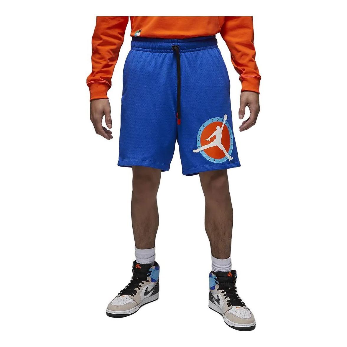 Air Jordan Flight MVP Mesh Shorts 'Blue Orange' DV7602-480 sold by KicksCrew