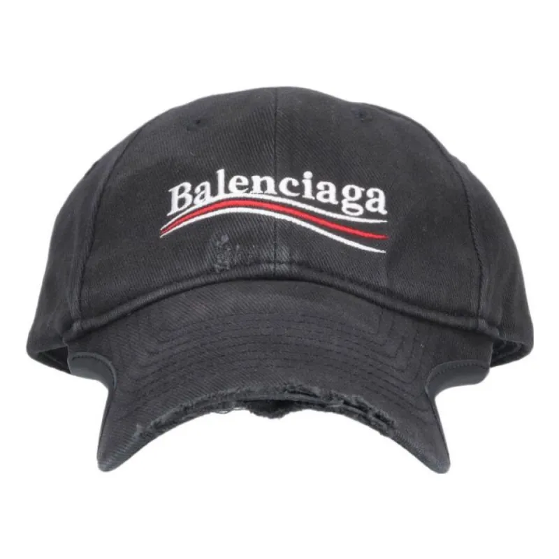 Balenciaga Political Campaign Destroyed Cap 'Black' 766861410B21077 sold by KicksCrew