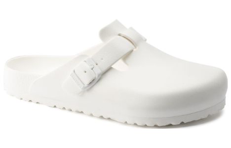 (WMNS) Birkenstock Boston Essentials EVA Narrow Fit 'White' 0127133 sold by KicksCrew