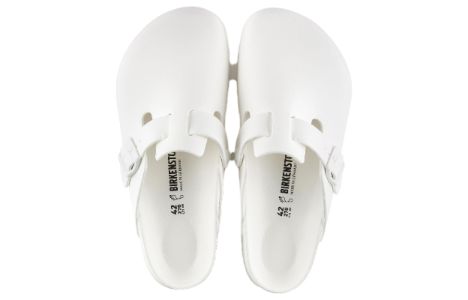 (WMNS) Birkenstock Boston Essentials EVA Narrow Fit 'White' 0127133 sold by KicksCrew