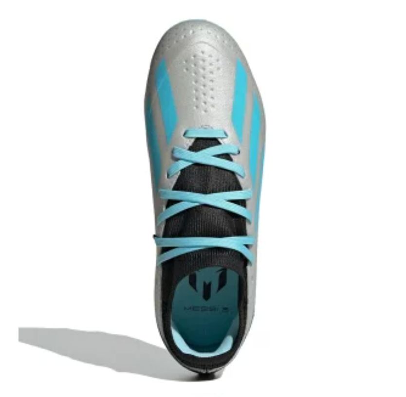 (GS) Adidas X Crazyfast Messi.3 MG Cleats 'Silver Bliss Blue Black' IE4081 sold by KicksCrew product image thumbnail 4